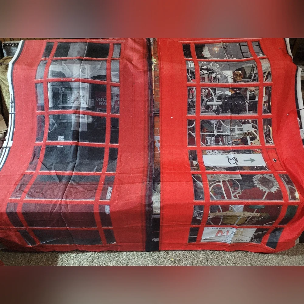 Shower curtain Halloween decor